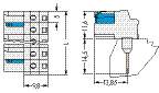 Boîtier femelle pour platines série 722 WAGO 722-734/005-000 Nbr total de pôles 1 50 pc(s)