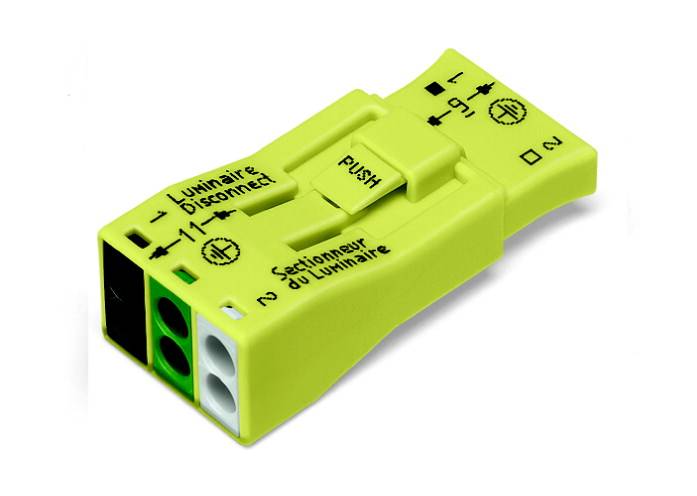 Borne pour luminaires WAGO 873-953 flexible: - rigide: 0.75-4 mm² Nombre de pôles: 3 jaune 500 pc(s)