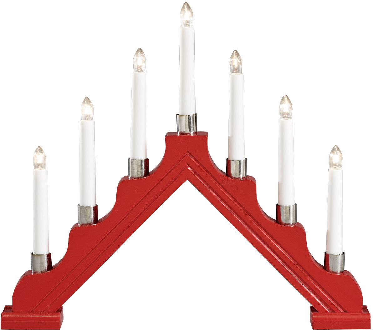 Konstsmide 1041-510 Arche en bougie blanc chaud Ampoule à incandescence rouge