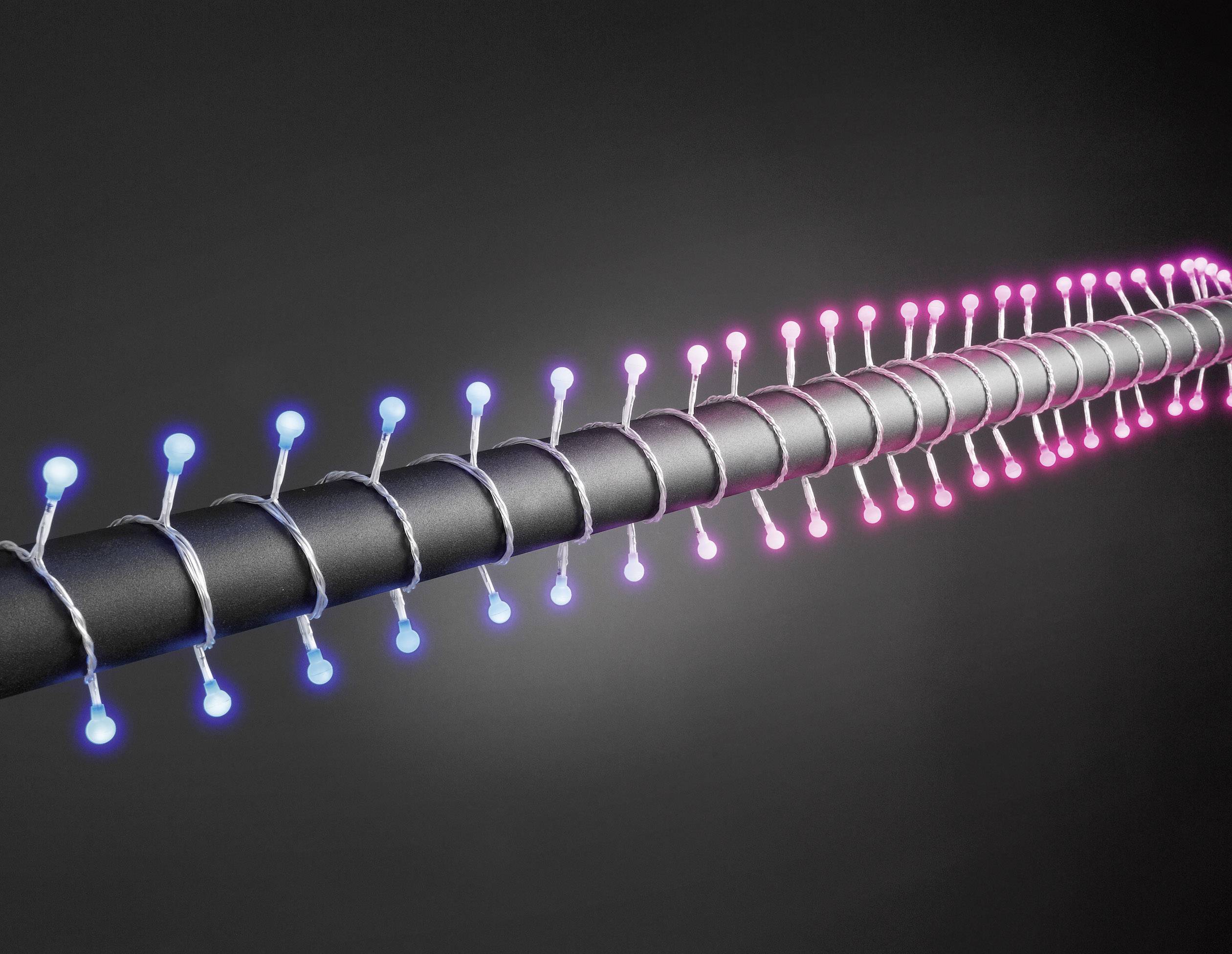 Konstsmide 3698-540 Micro guirlande lumineuse pour l'extérieur sur secteur Nombre de lumière 80 LED RVB