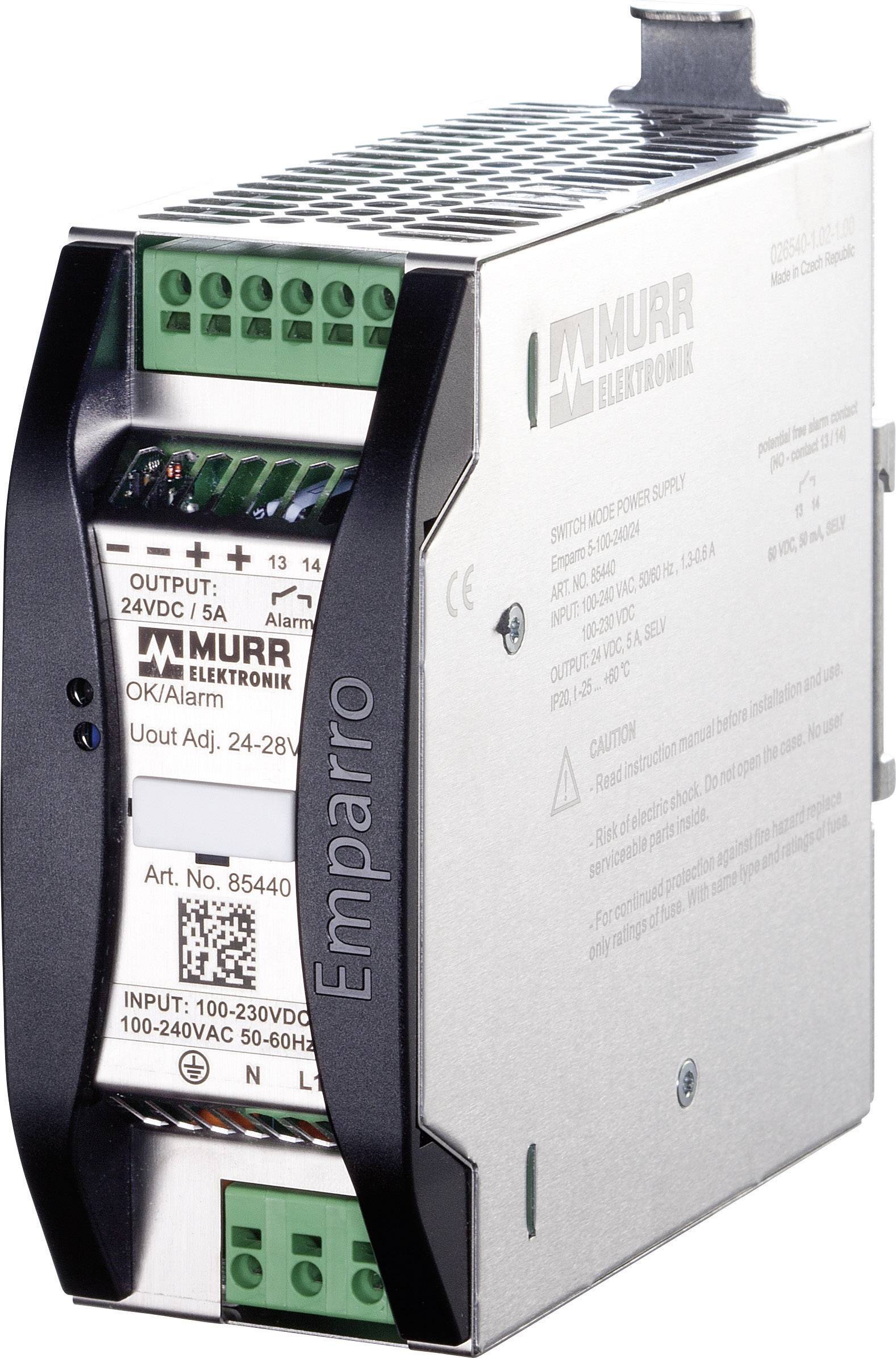 Alimentation rail DIN Murrelektronik Emparro 5-100-240/24 28 V/DC 5 A 120 W 1 x