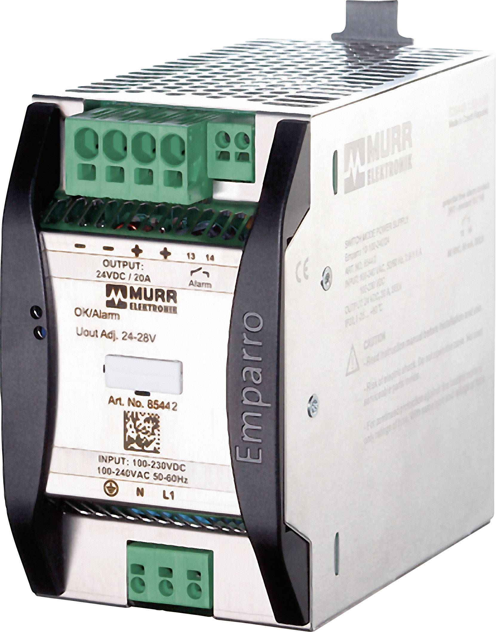 Alimentation rail DIN Murrelektronik Emparro 20-100-240/24 28 V/DC 20 A 480 W 1 x