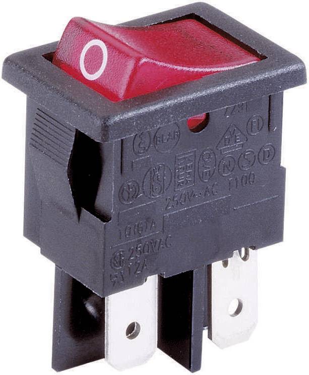 Arcolectric (Bulgin Ltd.) H8553VB NAH Interrupteur à bascule H8553VB NAH 230 V/AC 10 A 2 x Off/On à accrochage