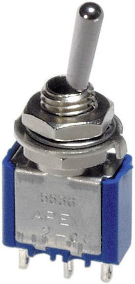 Interrupteur à levier 1 x On/On APEM 5536A 250 V/AC 3 A à accrochage 1 pc(s)