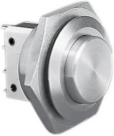 Bulgin MP0038/2 MP0038/2 Bouton-poussoir antivandalisme 250 V/AC 5 A 1 x Off/(On) à rappel (Ø x L) 27.8 mm x 31.2 mm IP