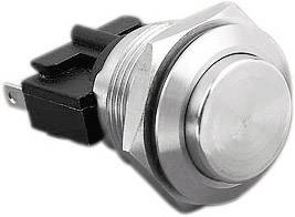 Bulgin MP0031/2 MP0031/2 Bouton-poussoir antivandalisme 250 V/AC 5 A 1 x Off/(On) à rappel (Ø x H) 21.5 mm x 33.8 mm IP66 1 pc(s)