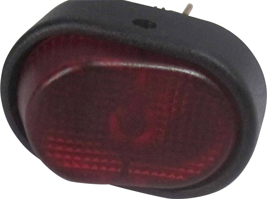 Interrupteur à bascule pour l'automobile TRU COMPONENTS TC-R13-133B-SQ RED 1587549 12 V/DC 30 A 1 x Off/On à accrochage