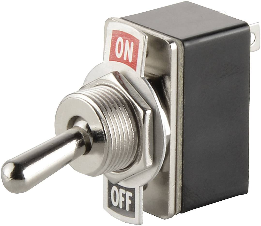 Interrupteur à levier 1 x Off/On TRU COMPONENTS TC-R13-2-05 1587664 250 V/AC 1.5 A à accrochage