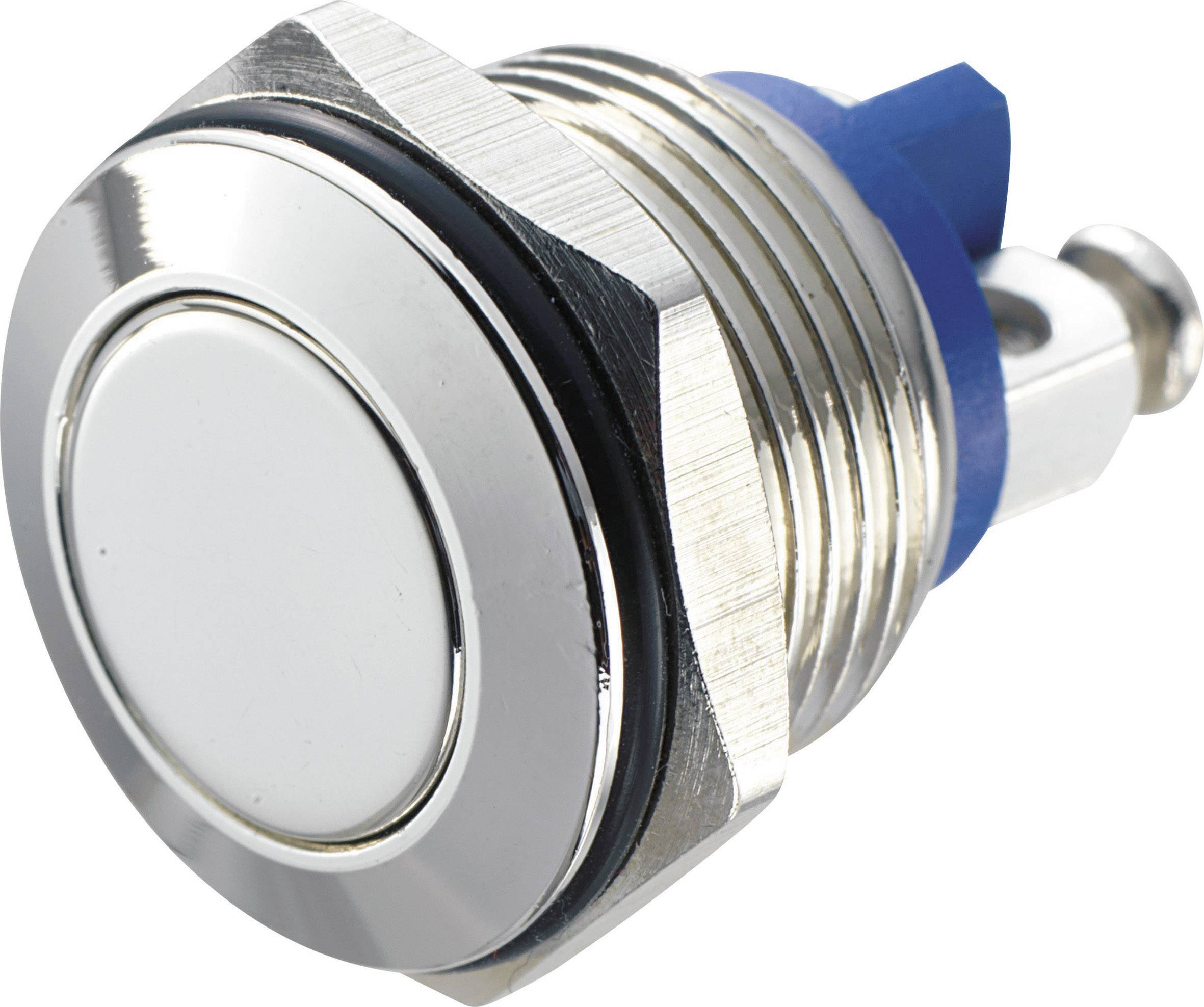 Bouton-poussoir antivandalisme TRU COMPONENTS GQ 16F-N 701274 48 V/DC 2 A 1 x Off/(On) IP65 à rappel 1 pc(s)