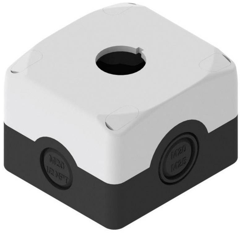 Boîtier vide Pizzato Elettrica ES 31000 1 emplacement (L x l x H) 72 x 80 x 56 mm noir, gris 1 pc(s)