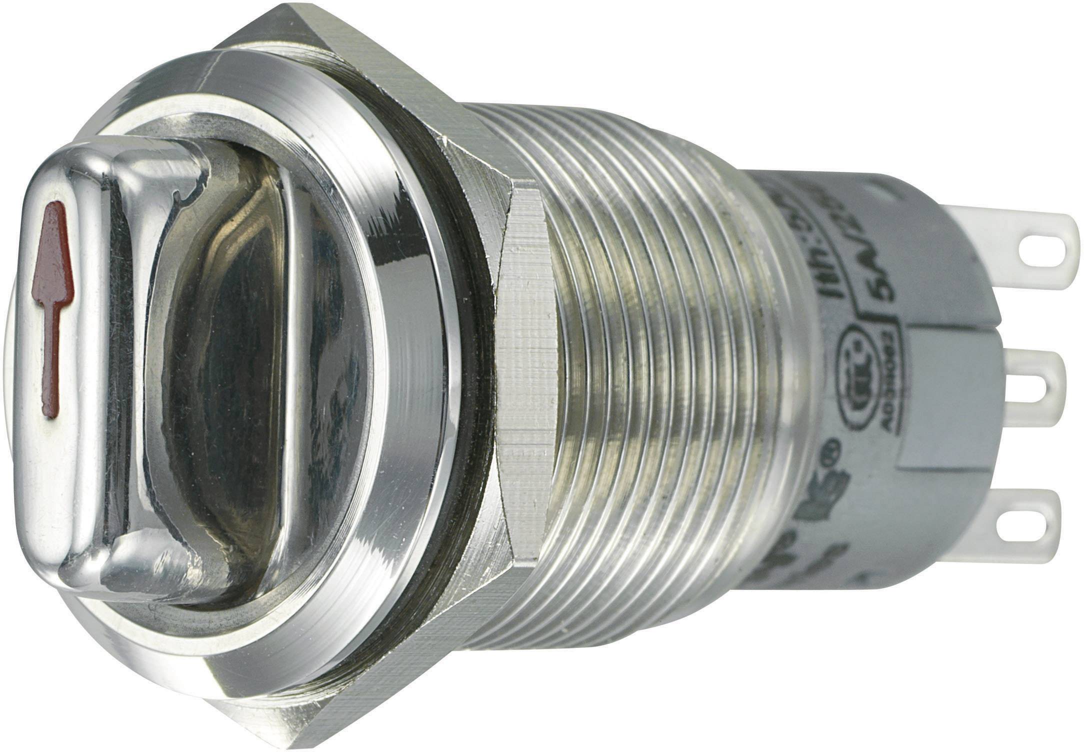 TRU COMPONENTS 701812 LAS1-AGQ-22X/31 Commutateur rotatif antivandalisme 250 V/AC 3 A Positions de commutation 2 2 x 45 ° IP65