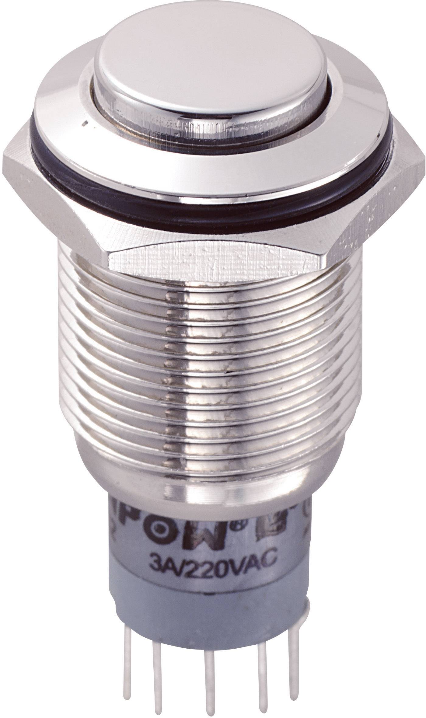 Bouton-poussoir antivandalisme TRU COMPONENTS LAS2GQH-22/N/P 701932 250 V/AC 3 A 2 x On/(On) à rappel 1 pc(s)