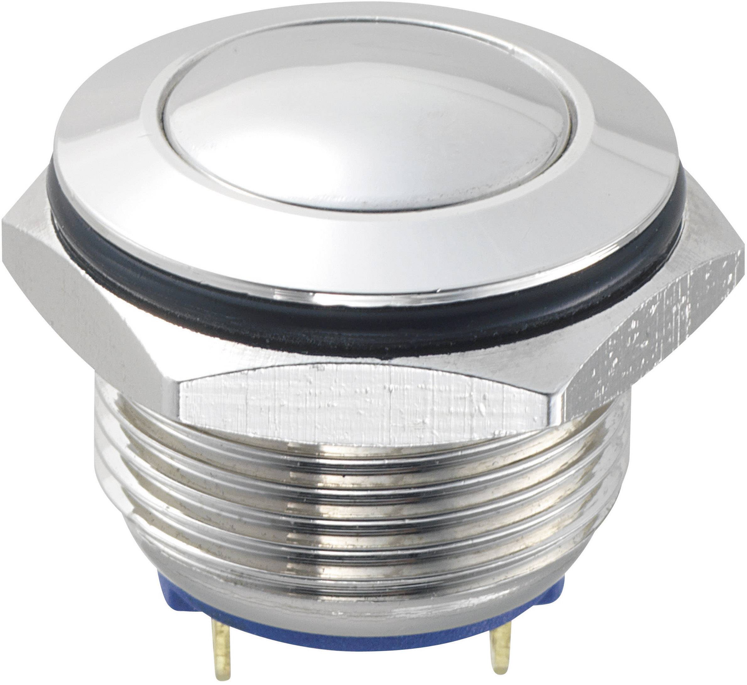 TRU COMPONENTS 701934 GQ16B-10/J/N Bouton-poussoir antivandalisme 48 V/DC 2 A 1 x Off/(On) à rappel 1 pc(s)