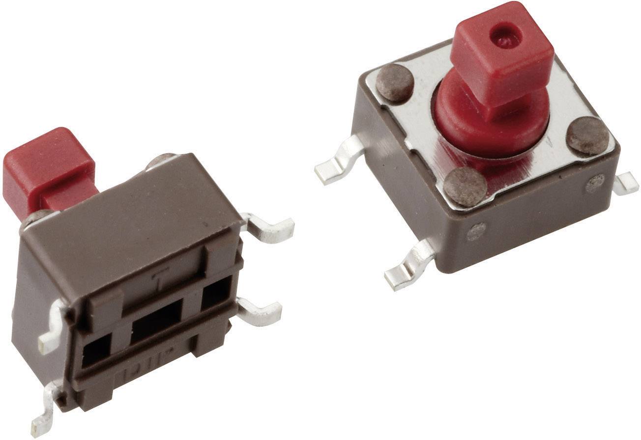 Mentor 1254.1107 1254.1107 Bouton-poussoir 12 V/DC 0.05 A 1 x Off/(On) à rappel