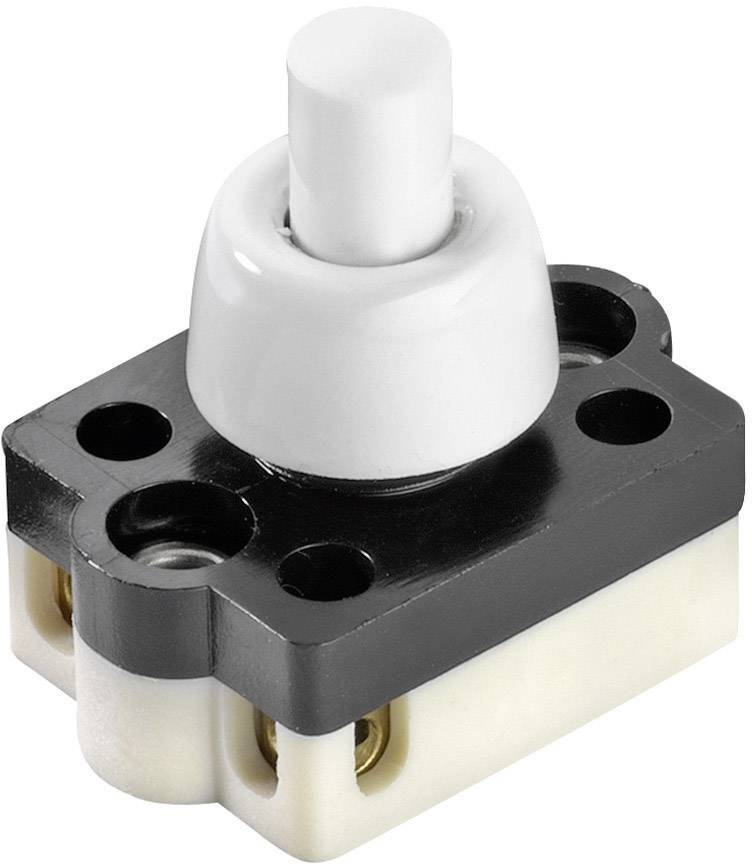 interBär 3076-001.01 3076-001.01 Télérupteur série à pression 250 V/AC 2 A 1 x Off/On à accrochage 1 pc(s)