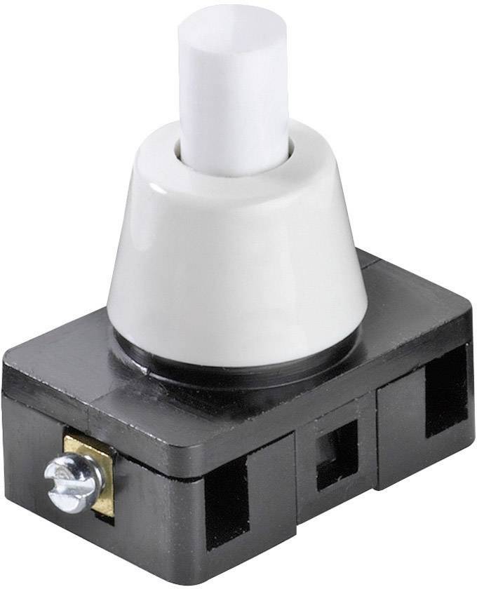 interBär 8001-007.01 8001-007.01 Interrupteur à pression 250 V/AC 6 A 1 x On/Off à accrochage (L x l x H) 27 x 16 x 29.7 mm