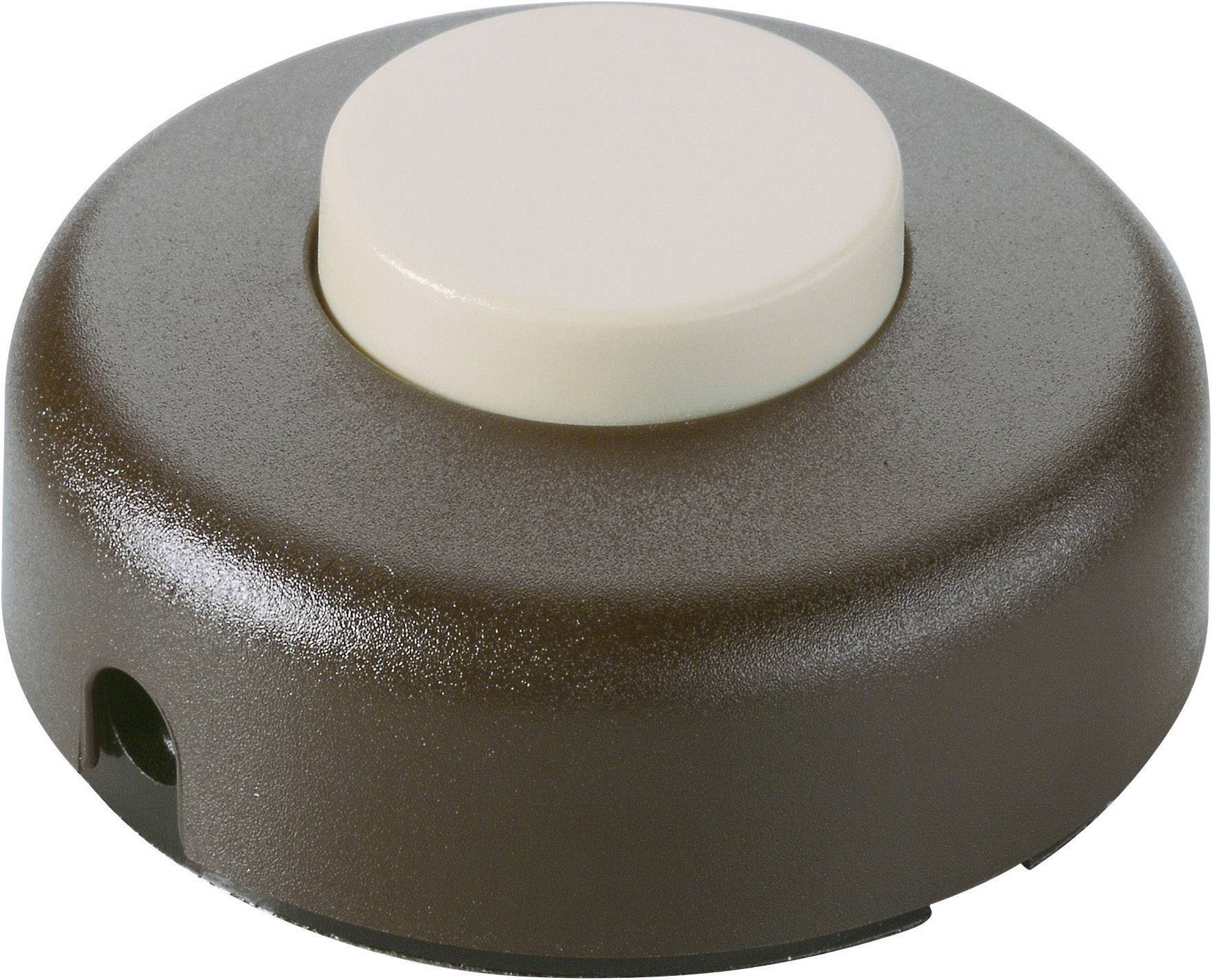 Interrupteur à pied interBär 5062-509.01 marron, beige 1 x Off/On 2 A 1 pc(s)