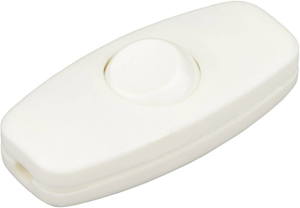 Interrupteur pour câble souple interBär 5052-008.01 blanc 2 x Off/On 2 A 1 pc(s)