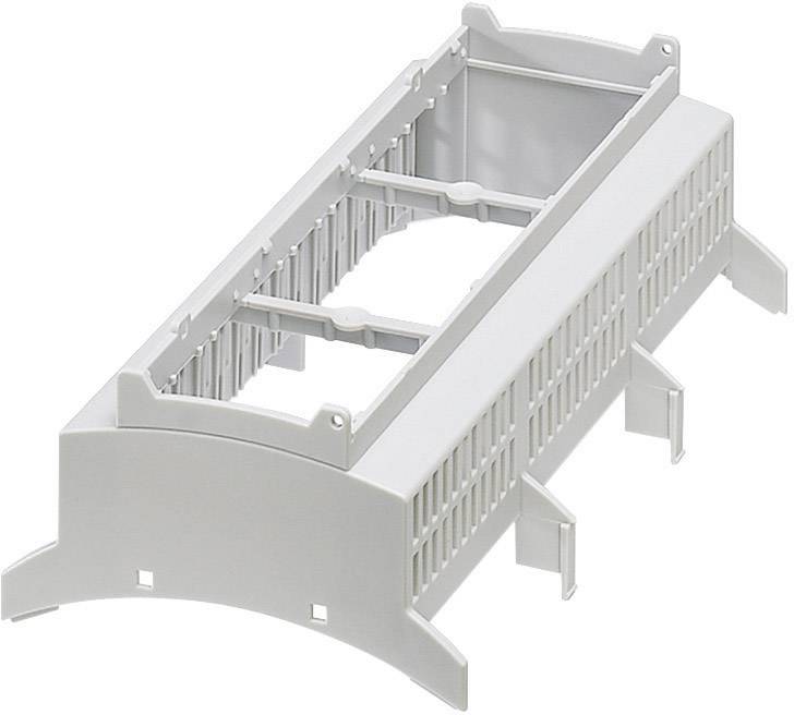 Elément supérieur de boîtier pour rail Phoenix Contact BC 161,6 OT U11 KMGY 2278513 Polycarbonate gris clair 89.7 x 161.6 x 62.2