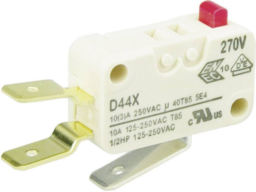 ZF D449-V3AA Microrupteur D449-V3AA 250 V/AC 10 A 1 x On/(On) à rappel