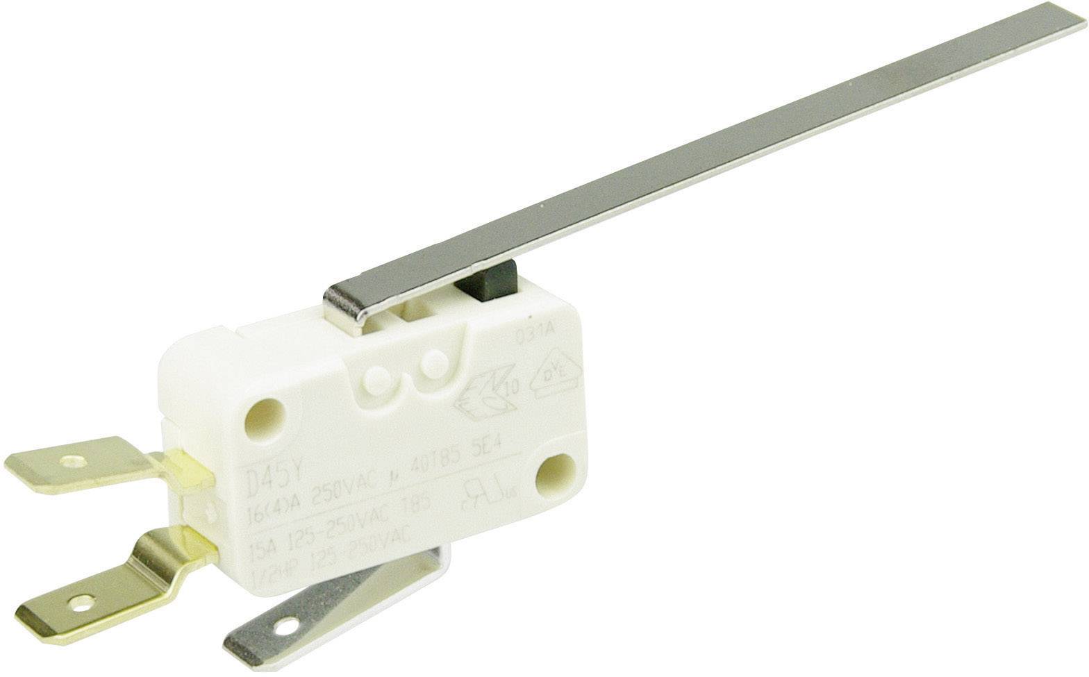 ZF D453-V3LL Microrupteur D453-V3LL 250 V/AC 16 A 1 x On/(On) à rappel