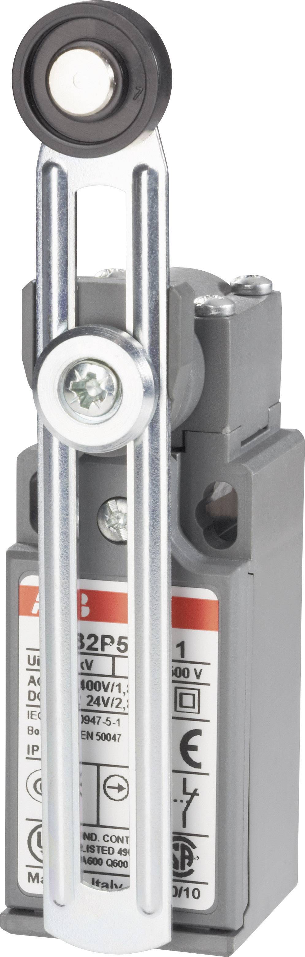 ABB 1SBV010351R1211 LS32P51B11 Interrupteur de fin de course 400 V/AC 1.8 A levier à galet à rappel IP65 1 pc(s)