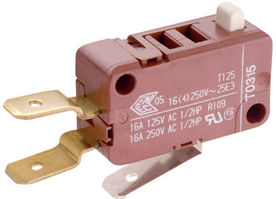 Marquardt 1085.0403 Microrupteur 1085.0403 250 V/AC 16 A 1 x On/(On) à rappel 1 pc(s)