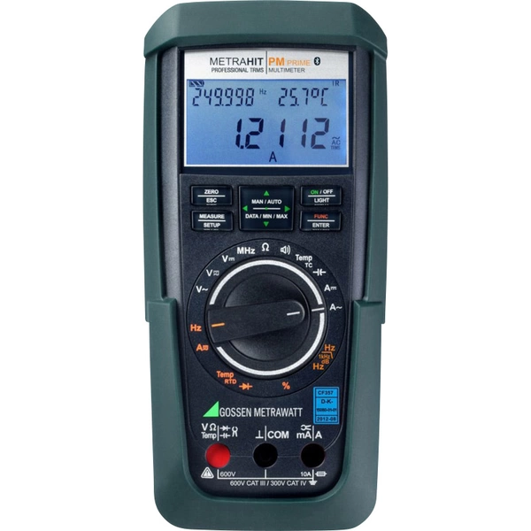 Gossen Metrawatt METRAHIT PM PRIME BT Multimètre étalonné (DAkkS) numérique enregistreur de données CAT III 600 V, CAT IV 300 Gossen Metrawatt METRAHIT PM PRIME BT Multimètre étalonné (DAkkS) numérique enregistreur de données CAT III 600 V, CAT IV 300
