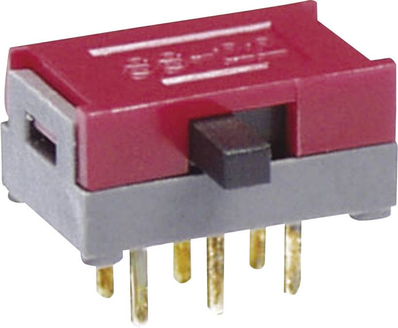 NKK Switches SS22SDP2 SS22SDP2 Interrupteur à glissière 30 V/DC 0.1 A 2 x On/On