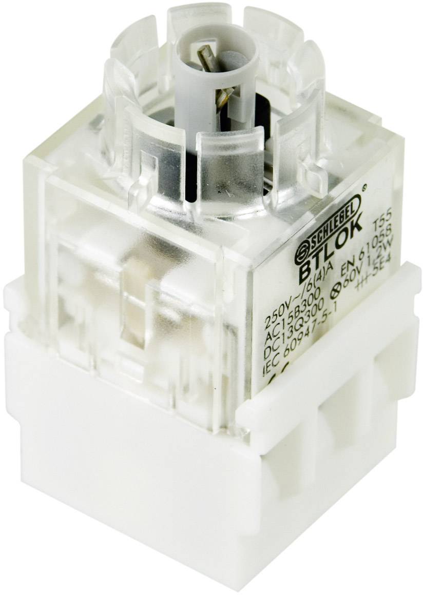 Schlegel BTLO5K Élément de contact avec culot d'ampoule 2 NF (R) à rappel 250 V 1 pc(s)
