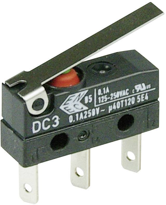ZF DC3C-L1LC Microrupteur DC3C-L1LC 250 V/AC 0.1 A 1 x On/(On) IP67 à rappel 1 pc(s)