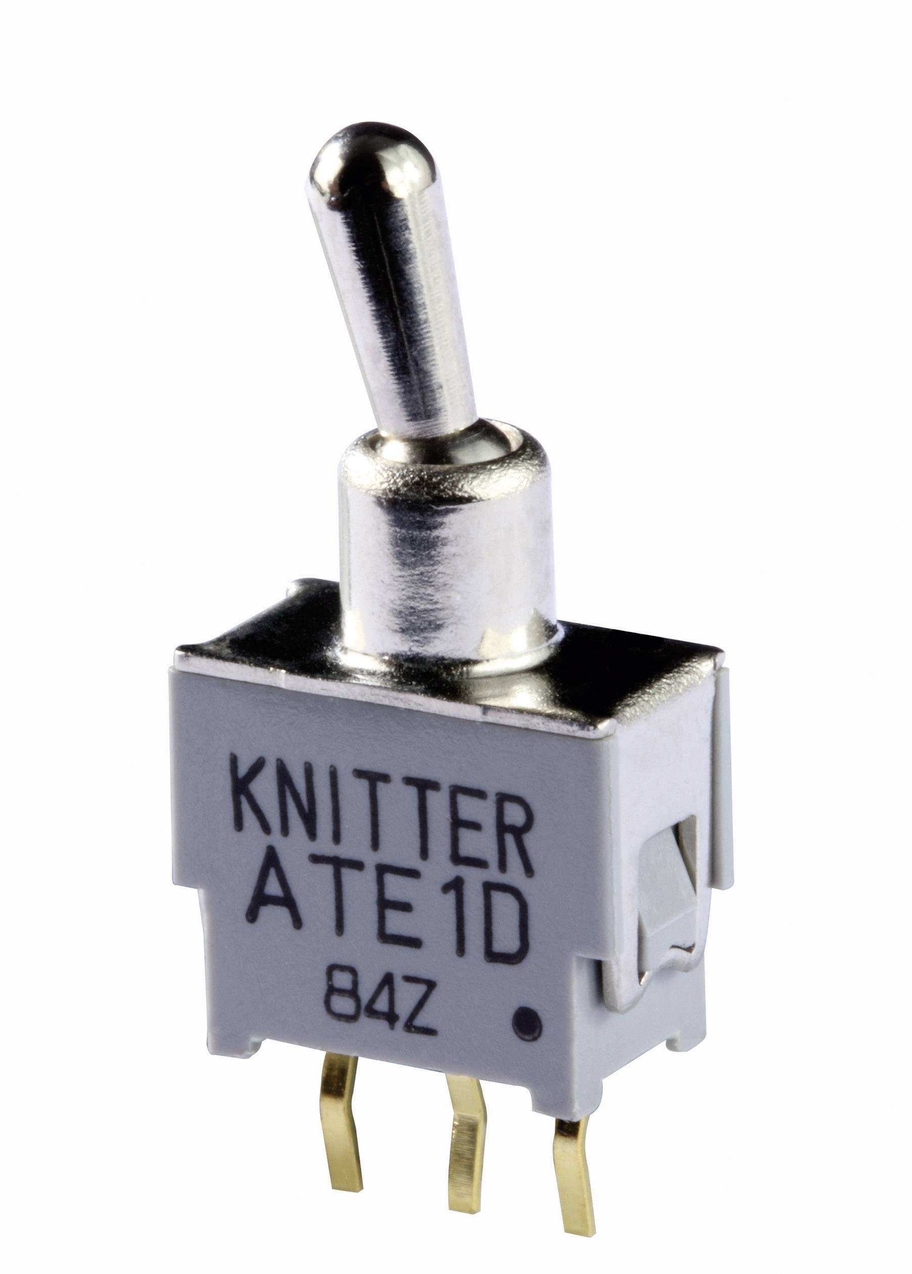 Interrupteur à levier 2 x (On)/Off/(On) Knitter-Switch ATE 2G 48 V DC/AC 0.05 A momentané/0/momentané 1 pc(s)