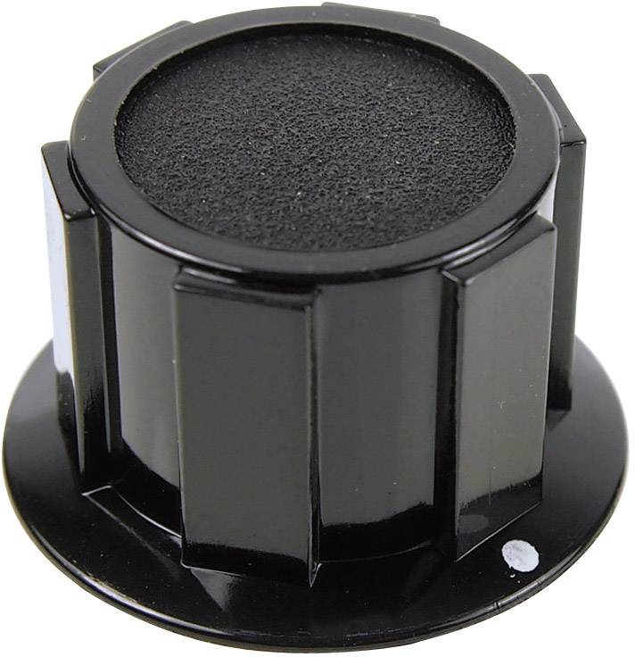 Tête de bouton rotatif Cliff FC1610 noir (Ø x H) 25.4 mm x 15.1 mm