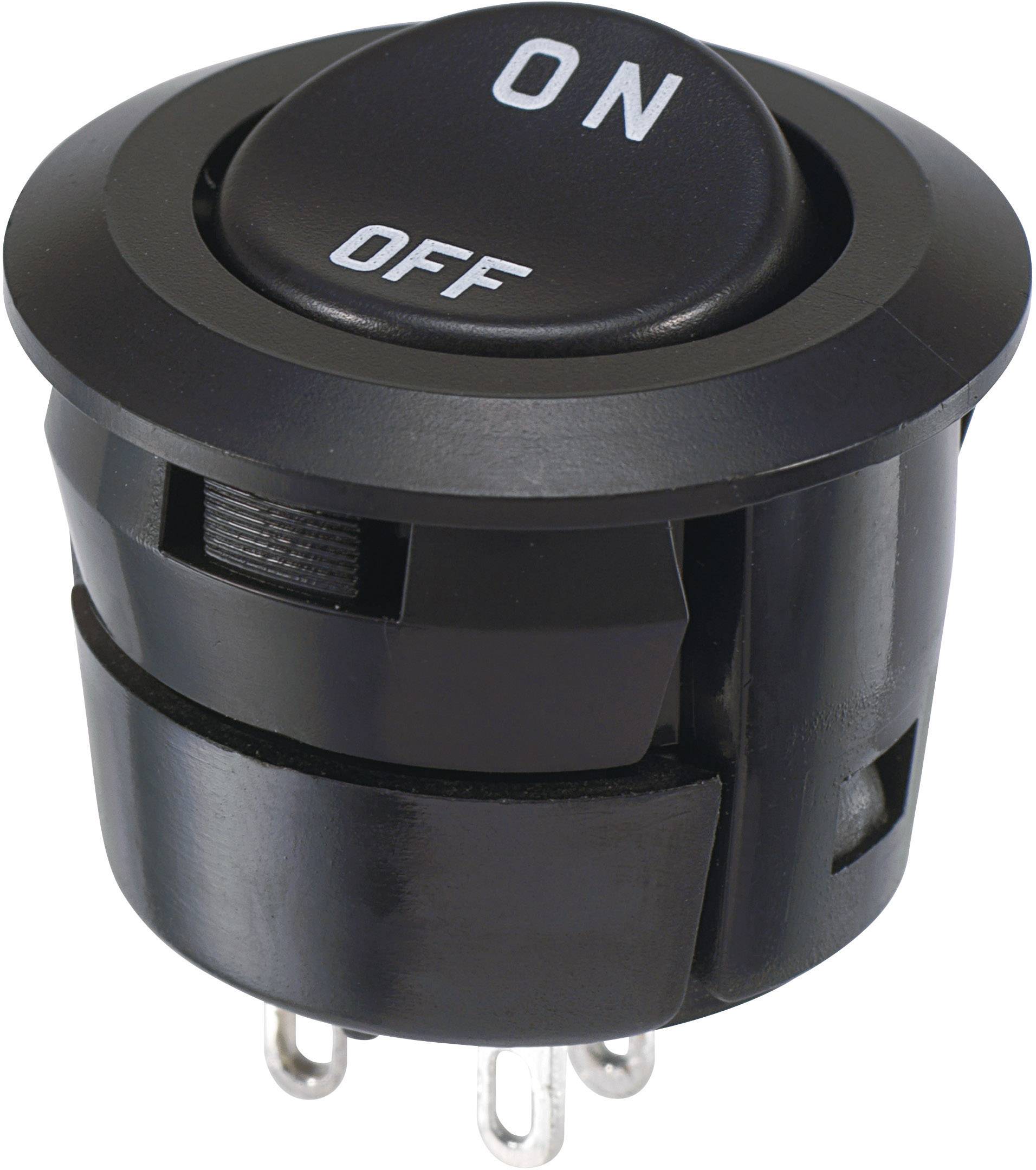 Miyama DS-059S-ON Interrupteur à bascule 250 V/AC 3 A 2 x Off/On à accrochage 1 pc(s)