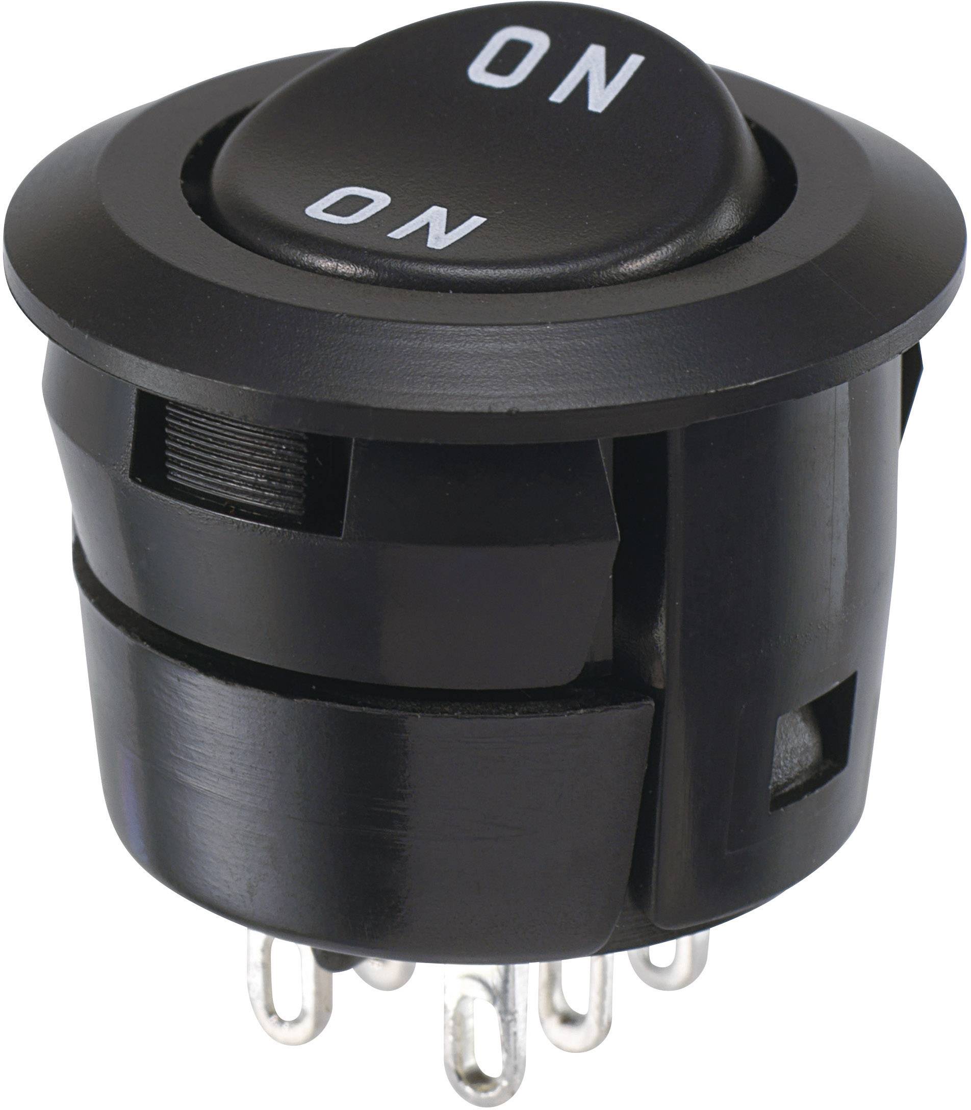 Miyama DS-059F-ON Interrupteur à bascule 250 V/AC 3 A 2 x On/On à accrochage 1 pc(s)