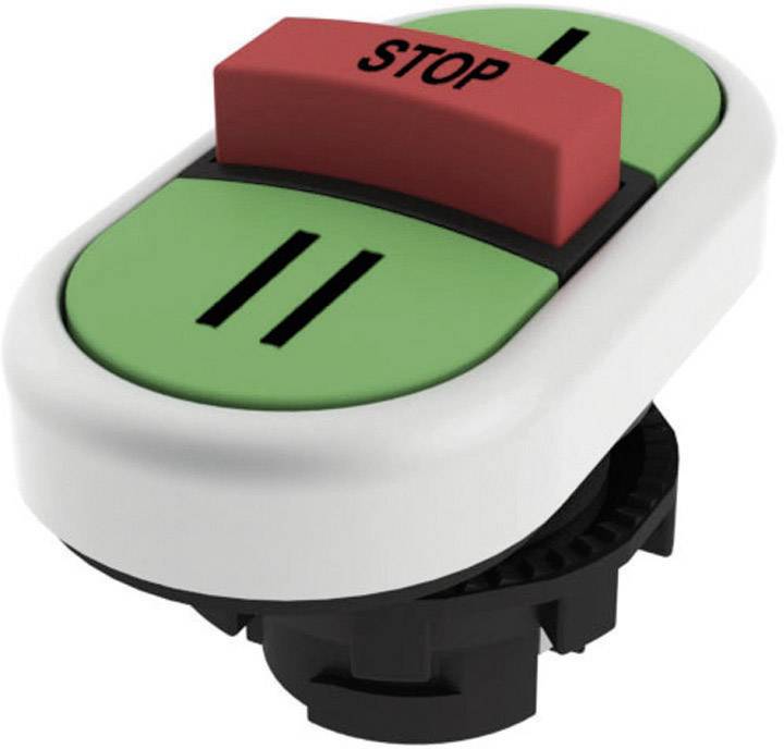 Pizzato Elettrica E21PTRS9AAAY E21PTRS9AAAY Bouton-poussoir triple touche vert, rouge, vert 1 pc(s)