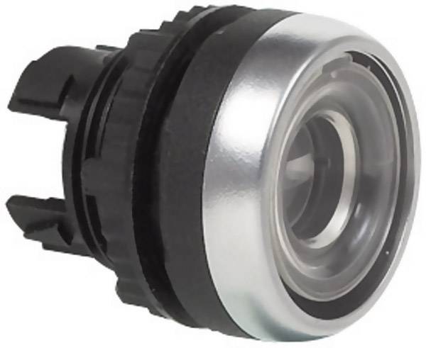 BACO BAL21AA00 L21AA00 Bouton-poussoir collerette plastique, chromé, actionneur plat incolore