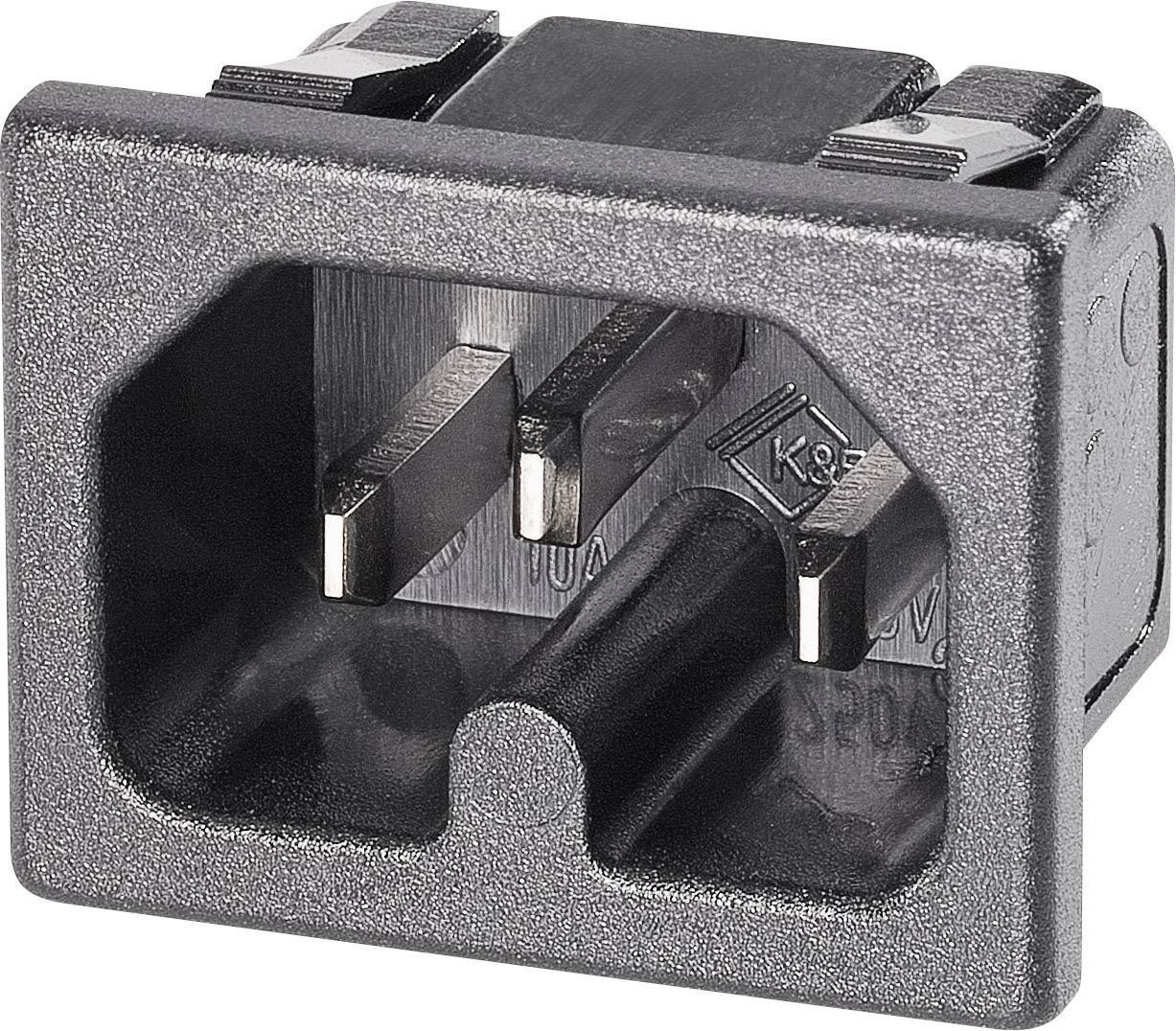 Connectique pour appareils chauffants série (connecteur réseau) 42R K & B 42R023211V01 embase mâle verticale Nombre total