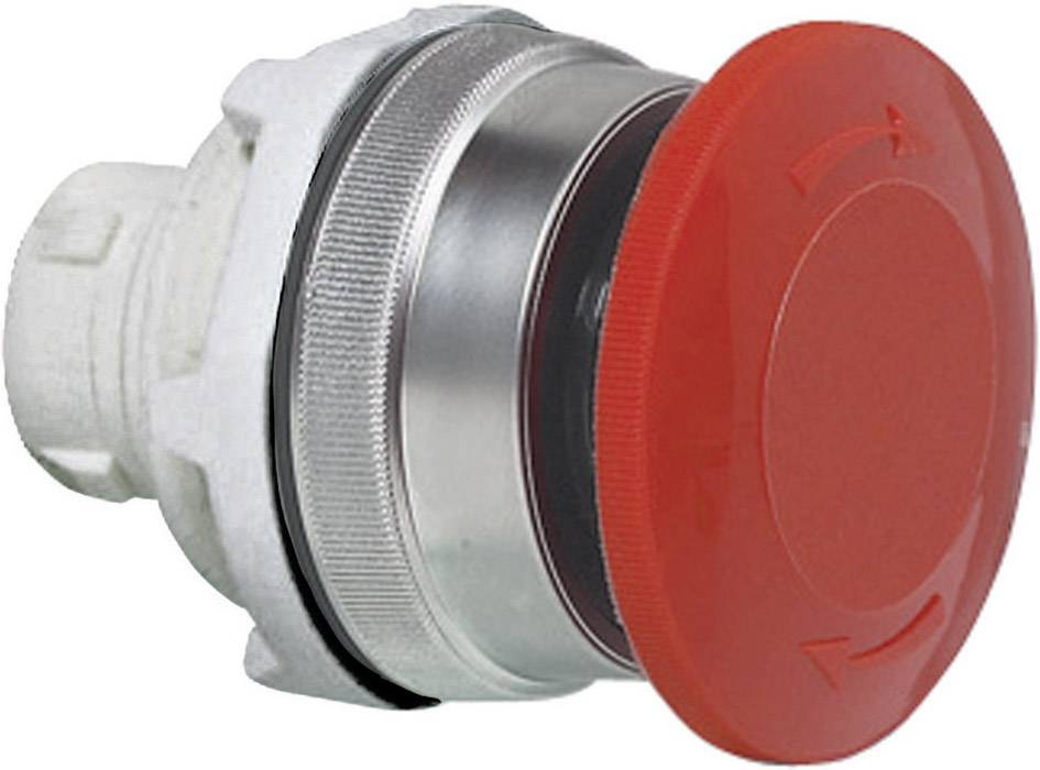 BACO 100948 T11AD01 Bouton champignon collerette plastique, chromé, brillant rouge 1 pc(s)