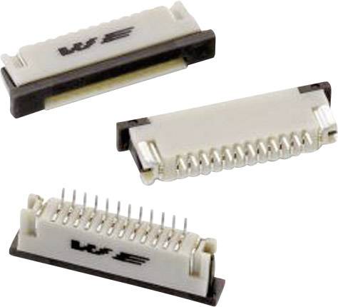 Würth Elektronik Barrette femelle (standard) série ZIF FPC Nbr total de pôles 16 Pas: 1 mm 68611614422