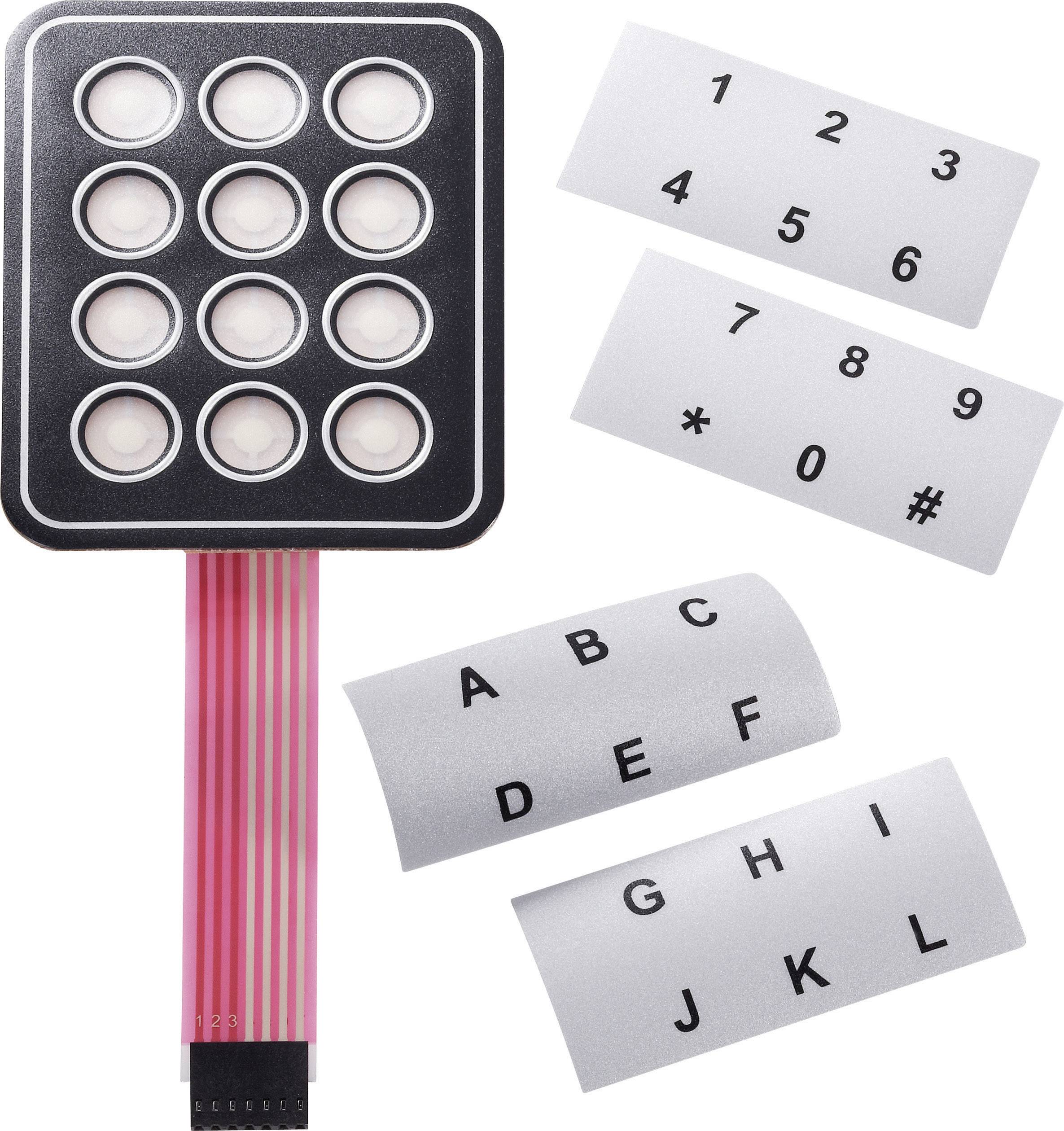 Clavier à membrane APEM AC3535 autocollant, avec bande de repérage matrice 4 x 4 1 pc(s)