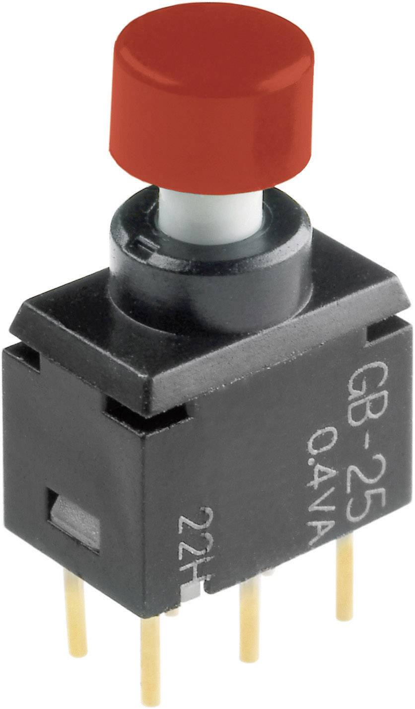 NKK Switches GB25AH GB25AH Bouton-poussoir 28 V DC/AC 0.1 A 2 x On/(On) à rappel 1 pc(s)