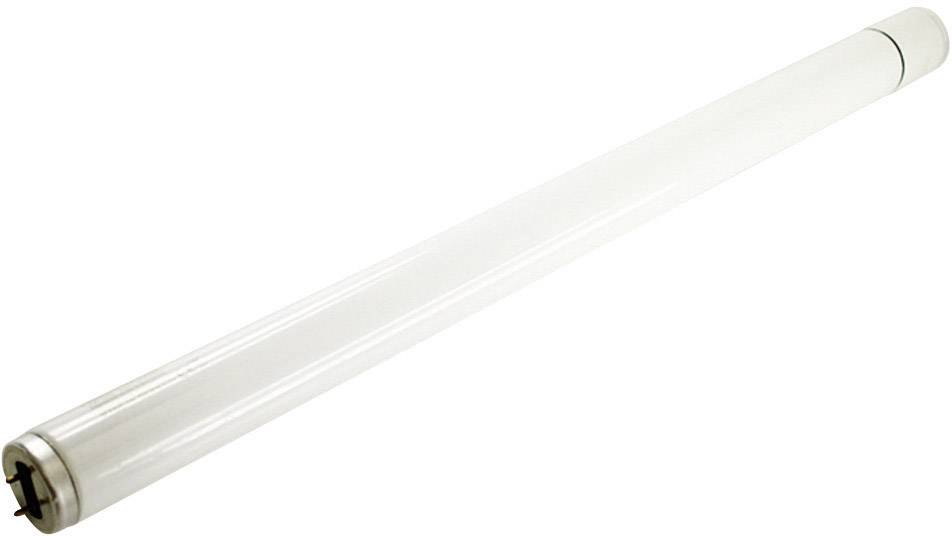 Sur l'image, on voit un tube fluorescent blanc positionné diagonalement.
