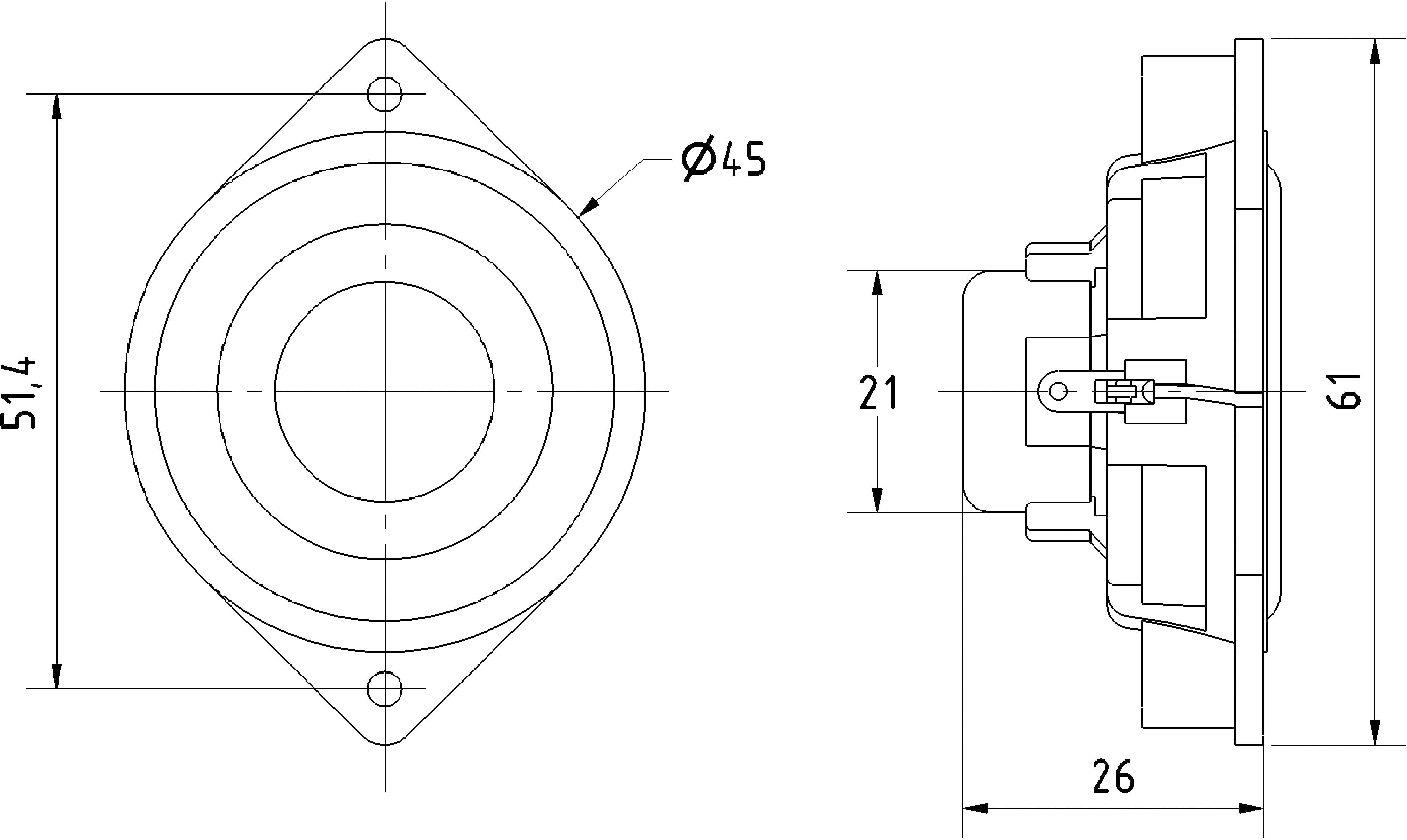 Visaton BF 45 - 4 Ohm 2240 1 pc(s)