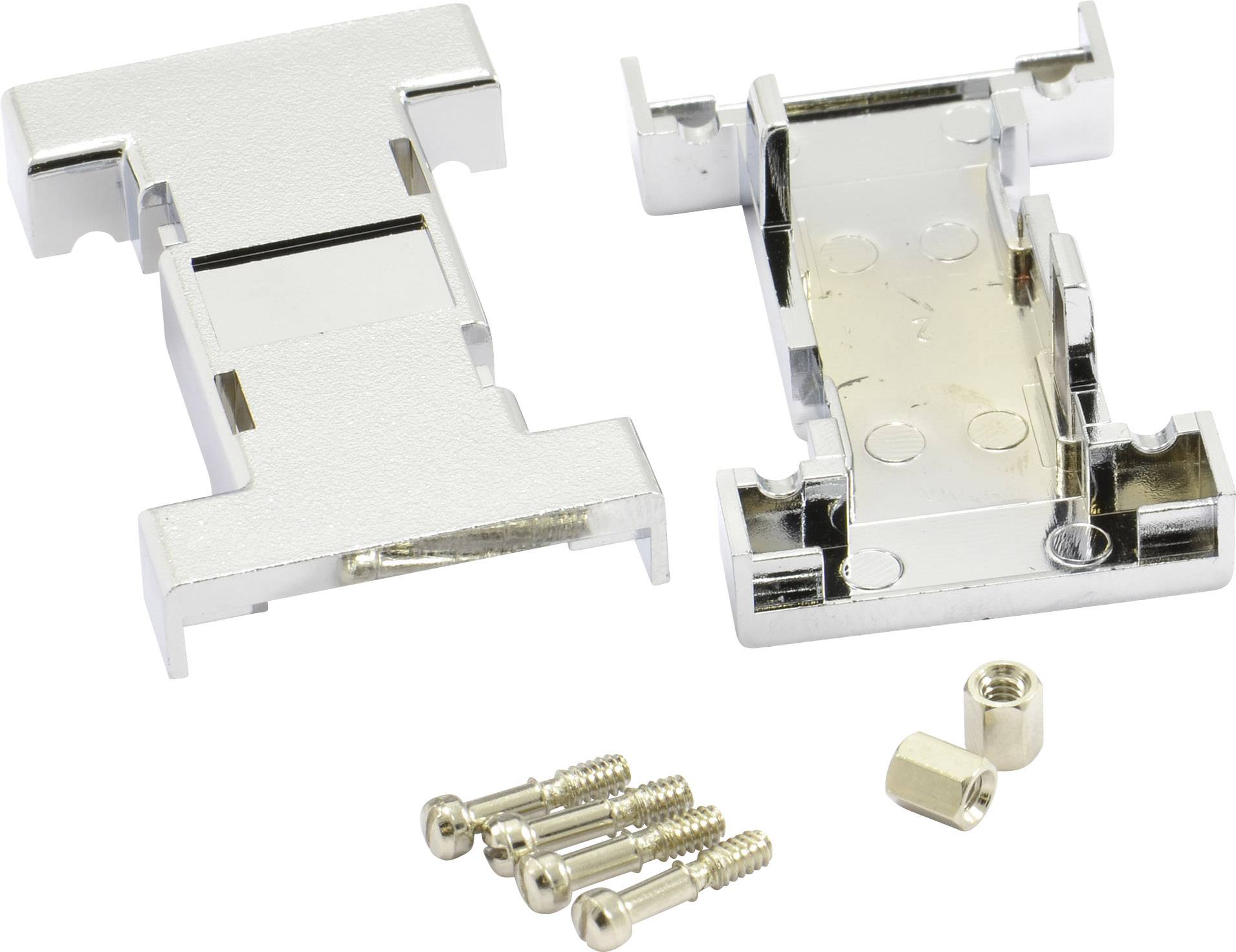 Boîtier adaptateur SUB-D 9, 25 pôles BKL Electronic 10070142 plastique, métallisé 180 ° argent