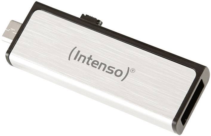 Mémoire supplémentaire USB pour smartphone/tablette Intenso Mobile Line argent 16 GB USB 2.0, Micro USB 2.0