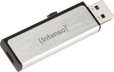 Mémoire supplémentaire USB pour smartphone/tablette Intenso Mobile Line argent 16 GB USB 2.0, Micro USB 2.0