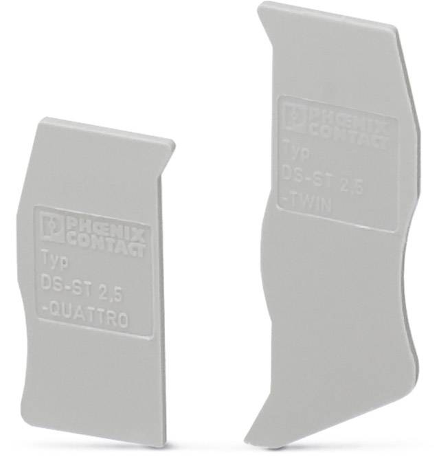 Deux composants gris de Phoenix Contact, de type DS-ST 2,5, étiquetés à gauche comme 