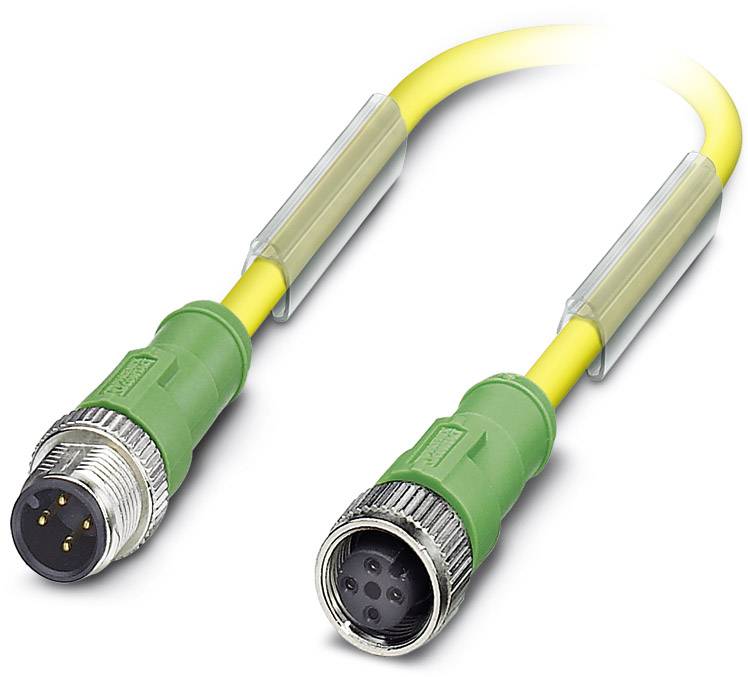 Câble pour capteurs/actionneurs Phoenix Contact SAC-4P-M12MS/ 0,6-PUR/M12FS D 1696028 Contenu: 1 pc(s)