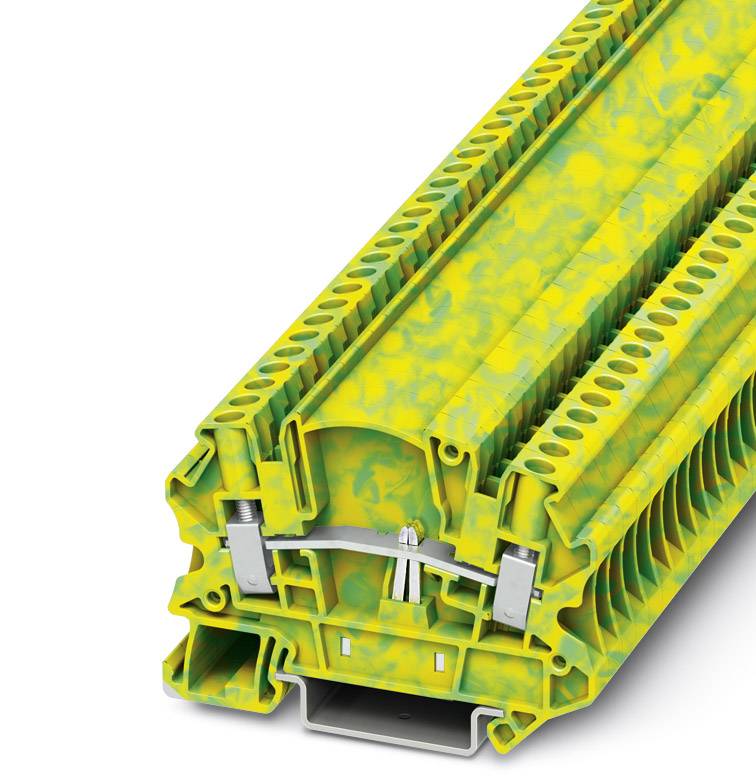 Bloc de jonction pour conducteur de protection Phoenix Contact UTMED 4-PE 3047478 vert, jaune 50 pc(s)